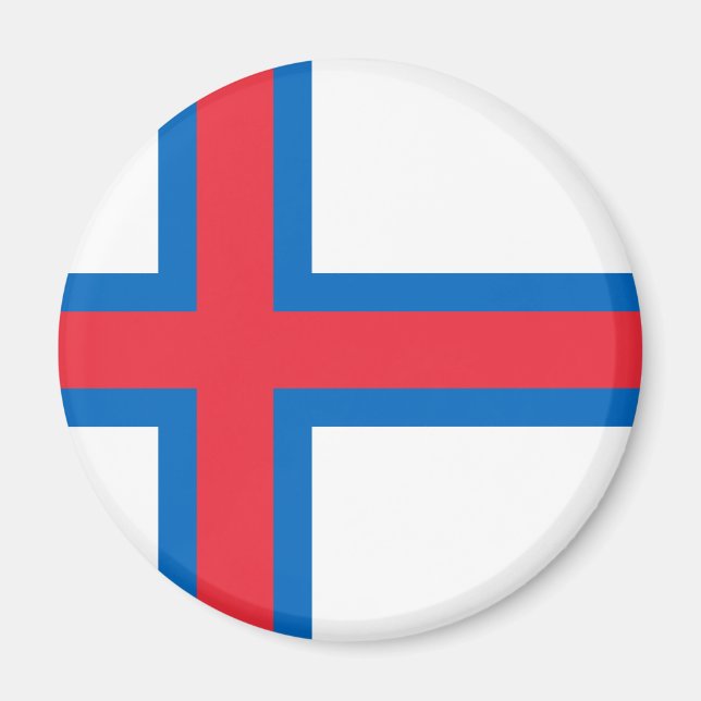 Íman Baixo custo! Bandeira das Ilhas Faroé (Frente)
