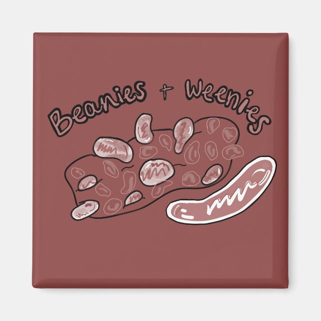 Íman Baked Beans and Hot Dogs, Nostalgia Magnet (Frente)