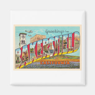 Íman Bakersfield California CA - Letra grande