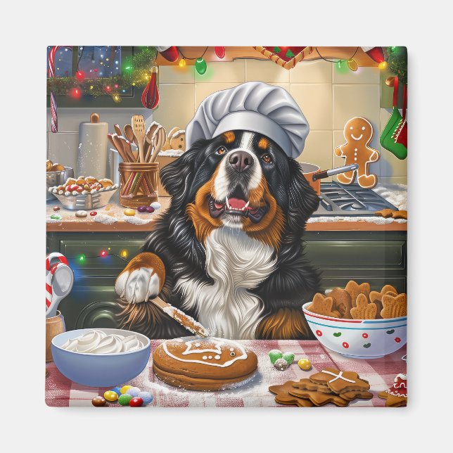 Íman Baking no Natal da Montanha Bernese (Frente)