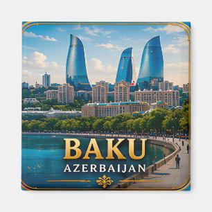 Íman Baku Azerbaijão Mar Cáspio Capital 🌊