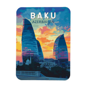 Íman Baku Azerbaijão Viagem Art Vintage