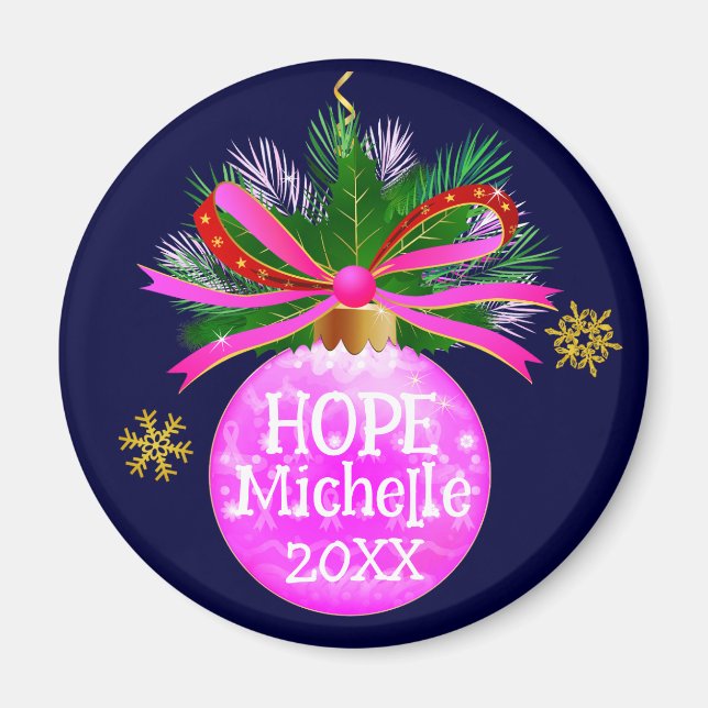 Íman Balança de Fita Rosa (Frente)