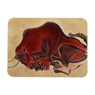 Íman Balance a pintura de um bisonte, Magdalenian
