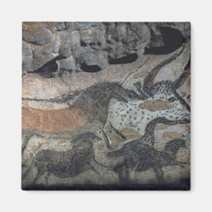 Íman Balance a pintura de um touro e dos cavalos,