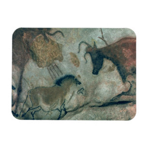 Íman Balance a pintura que mostra um cavalo e uma vaca,