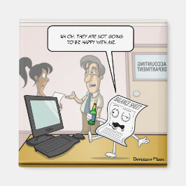 Íman Balanço do Bebado Contabilístico Magnético Quadrad