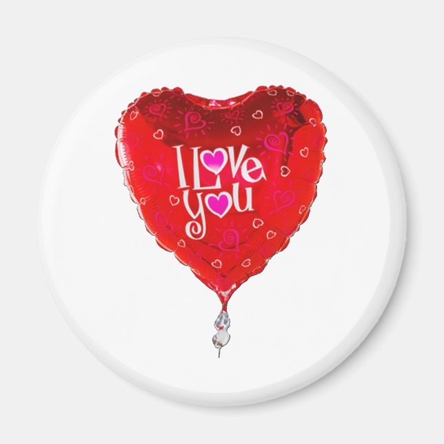 Íman balão albuquerque eu te amo (Frente)