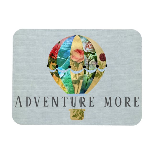 Íman Balão de Ar Quente com Patchwork (Horizontal)