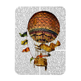 Íman Balão de ar quente com sinalizadores