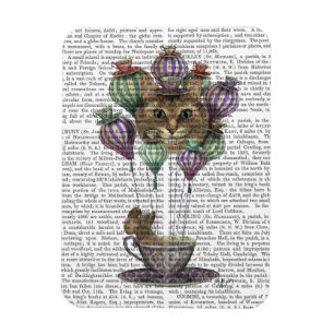 Íman Balão de Ar Quente de Cheshire Cat