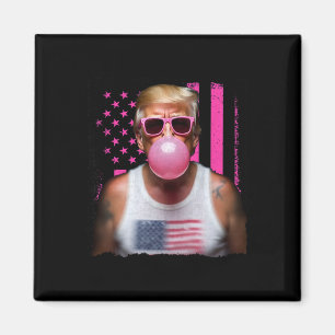 Íman Balão De Borracha Trump Rosa Óculos De Sol Bandeir