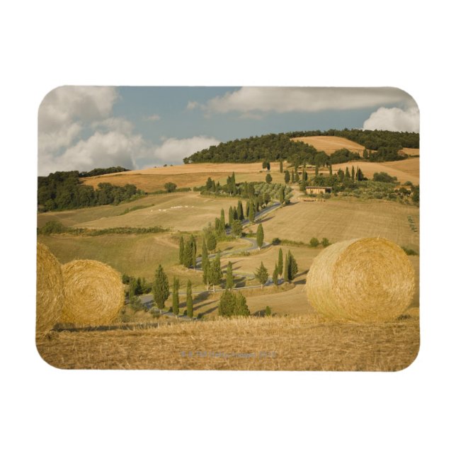 Íman Balão e paisagem rolante, Toscana, Itália (Horizontal)