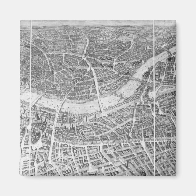 Íman Balão View of London, 1851 (Frente)