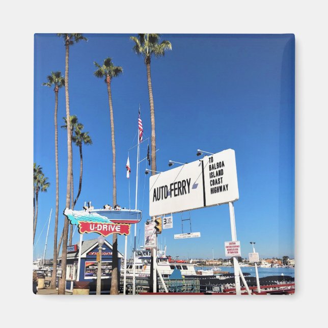 Íman Balboa Island Ferry, Newport Beach, Califórnia (Frente)
