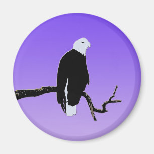 Íman Bald Eagle em Sunset - Arte original sobre a vida 