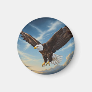 Íman Bald Eagle em Voo