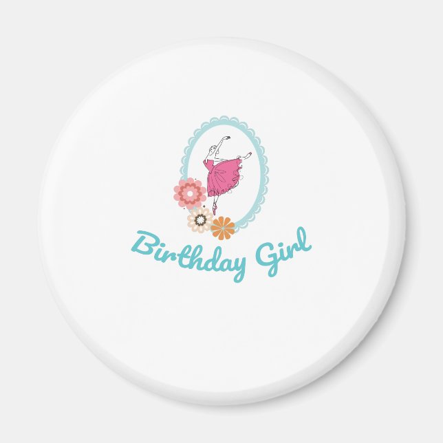 Íman Balé Aniversário de Ballerina (Frente)