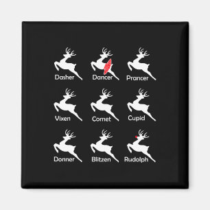 Íman Balé Ballerina Dança T de Reindeer de Natal