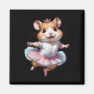Íman Balé De Hamster Único E Moderno E Ballerina