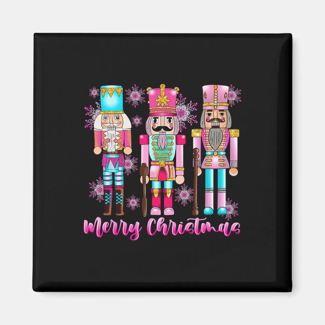 Íman Balé de Natal Rosa Rosa Nutcracker Esquadrão Rosa  (Frente)