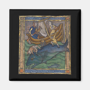 Íman Baleia Bestiária Medieval c. 1270