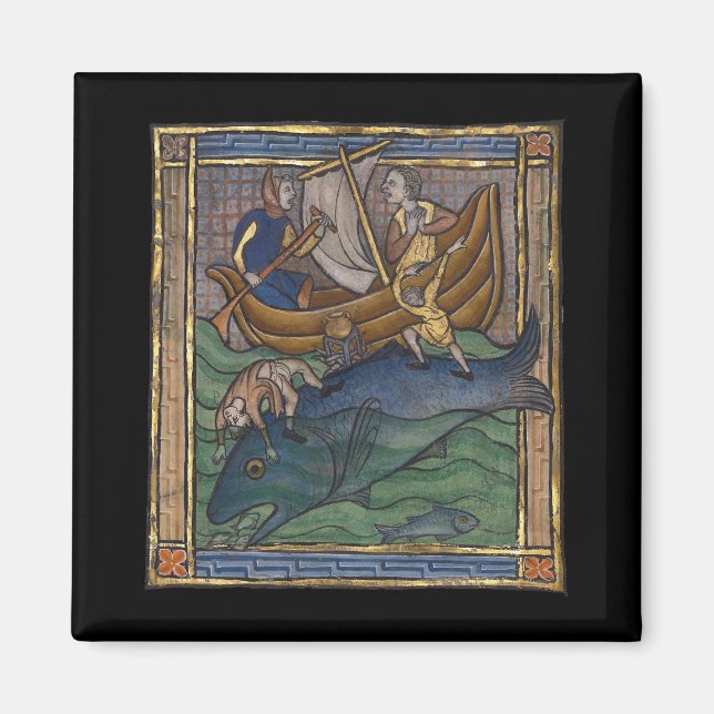 Íman Baleia Bestiária Medieval c. 1270 (Frente)