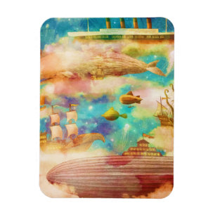 Íman Baleias azuis do céu viagens vintage