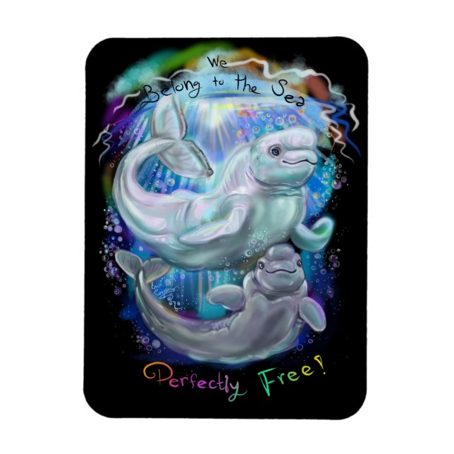 Íman Baleias Beluga (Vertical)