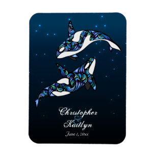 Íman Baleias bonitas da orca que Wedding o ímã