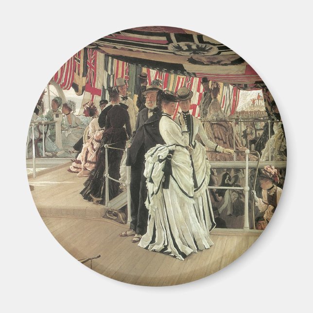 Íman Ball on Shipboard por James Tissot, Arte Vitoriana (Frente)