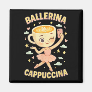 Íman Ballerina Cappuccina Itália Brainrot Memória Viral