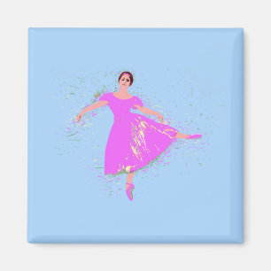 Íman Ballerina Dancer Magenta - Vestido Rosa