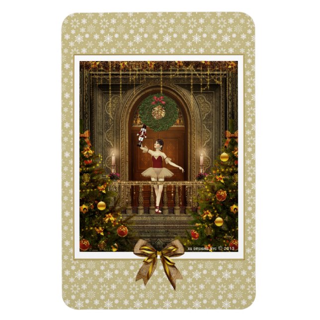 Íman Ballerina e Nutcracker Flexi Magnet (Vertical)