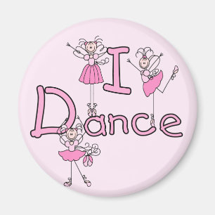 Íman Ballerina Eu Danço Camisetas e Presentes