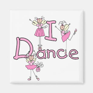 Íman Ballerina Eu Danço Camisetas e Presentes