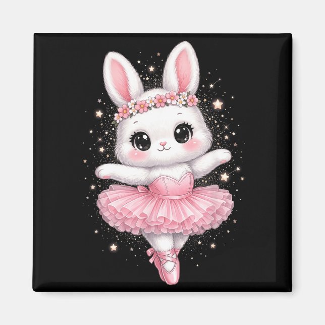 Íman Ballerina Fofa Bunny Ballet Coelho Menina (Frente)