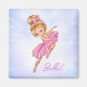 Íman Ballerina Girl Pink, Balé Bonito roxo