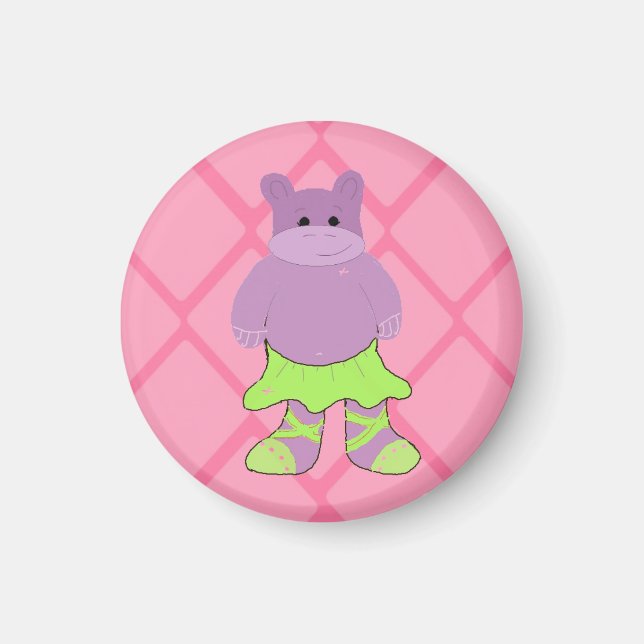 Íman Ballerina Hippo (Frente)