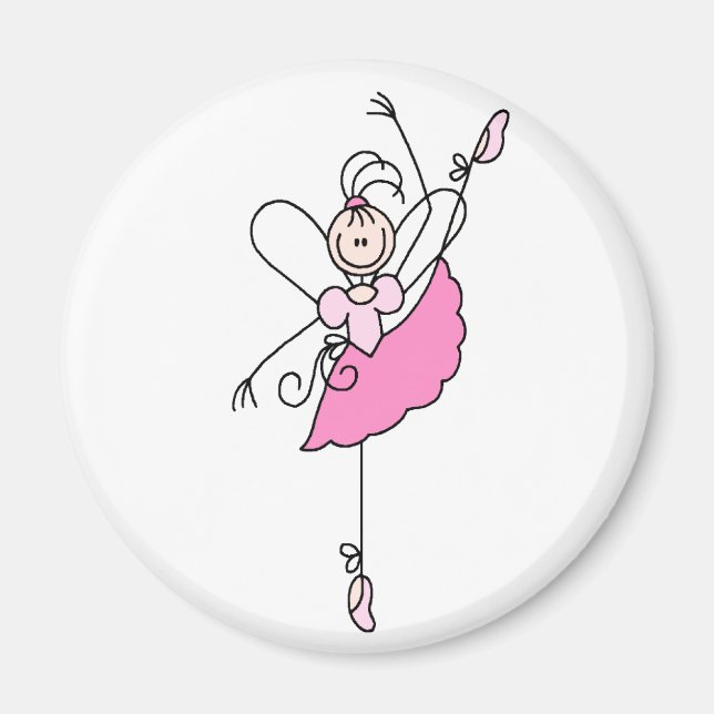 Íman Ballerina Stick Figura cinco (Frente)