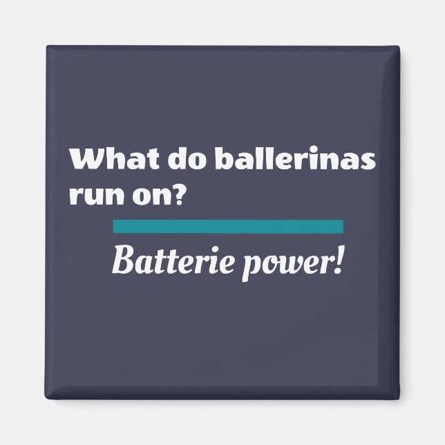 Íman Ballerinas Balé Dance Piada Batterie (Frente)