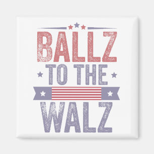 Íman Ballz para a eleição Walz Harris Waltz 2024