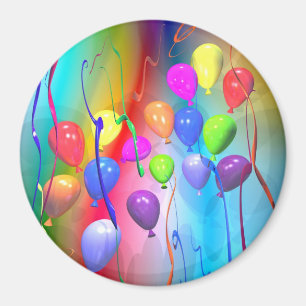 Íman Balões brilhantes do aniversário