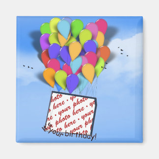 Íman Balões De Aniversário Na Foto Do Céu