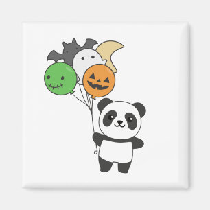 Íman Balões De Panda Halloween Para Crianças E Pandas C