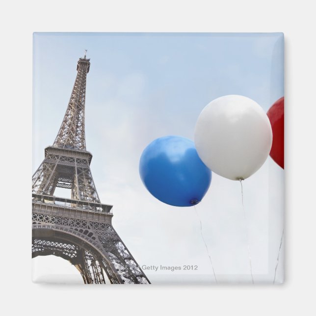 Íman Balões nas cores da bandeira francesa em (Frente)