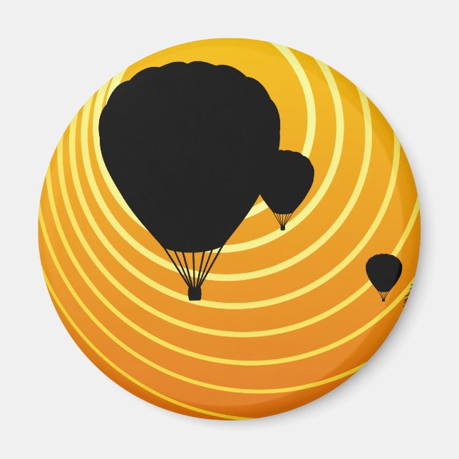 Íman balonismo de cena solar (Frente)