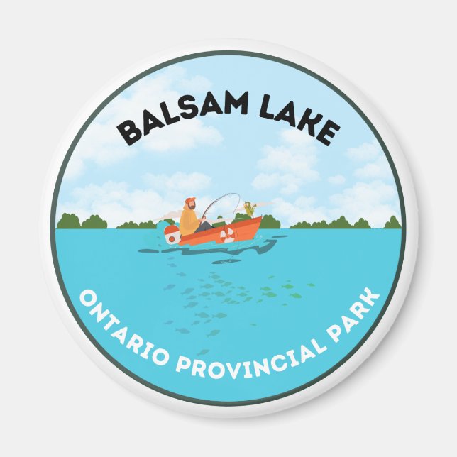 Íman Balsam Lake Ontario Provincial Park Magnet (Frente)