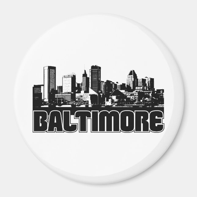 Íman Baltimore Skyline (Frente)