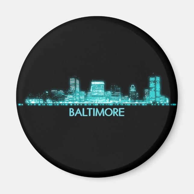 Íman Baltimore Skyline (Frente)